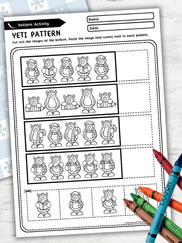 ABAB Pattern Worksheets