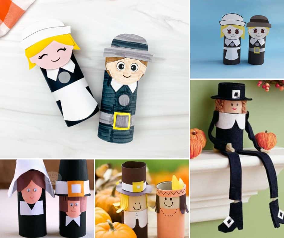 Toilet Paper Roll Pilgrims