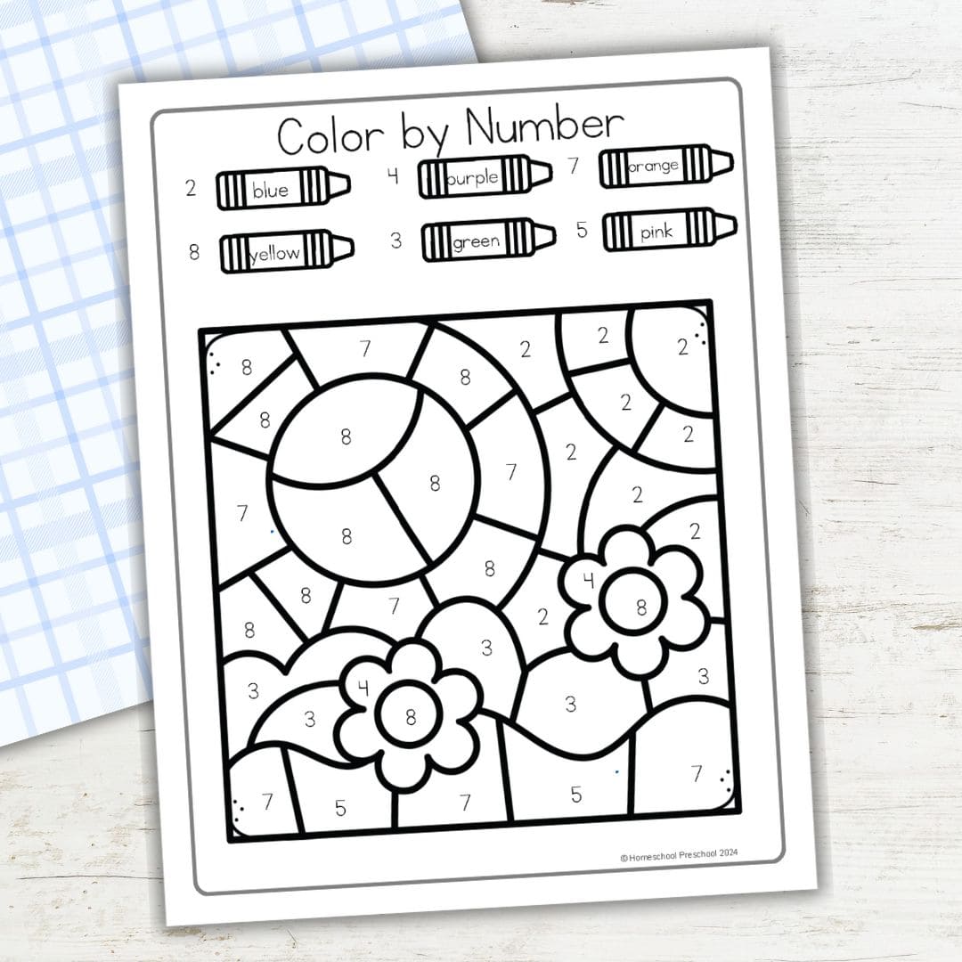 Weather Color by Number