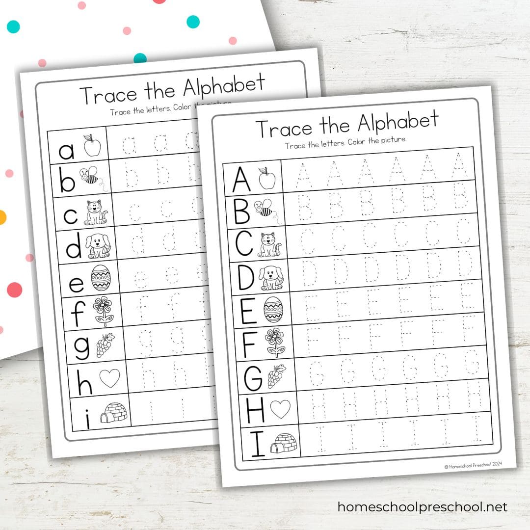 Tracing Alphabet Worksheets