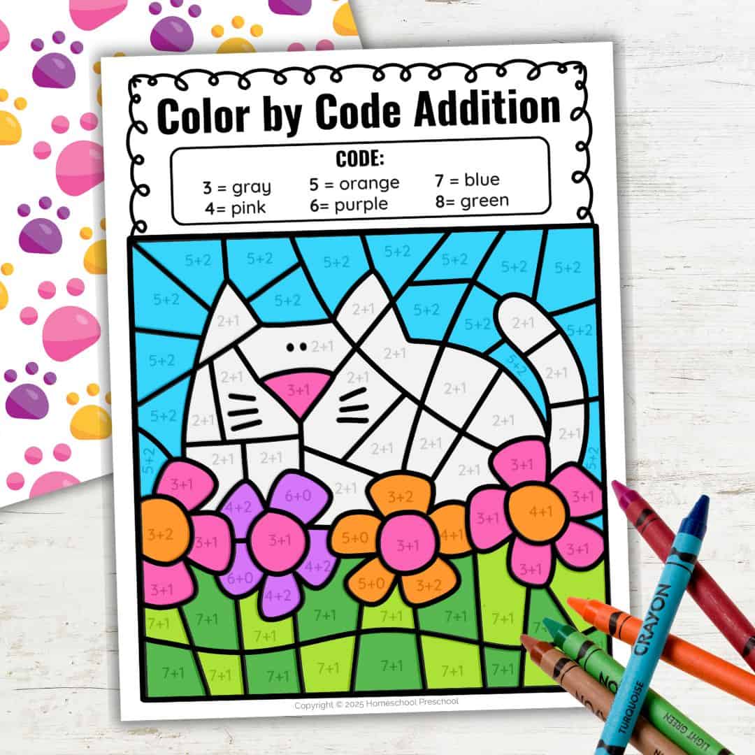 Addition to 10 Color by Number