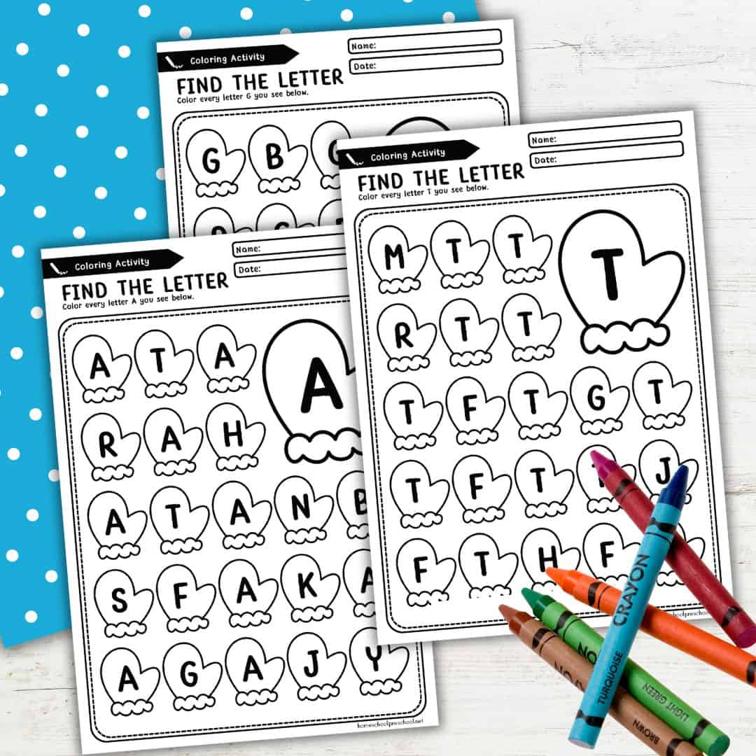 Find the Letter Alphabet Worksheets