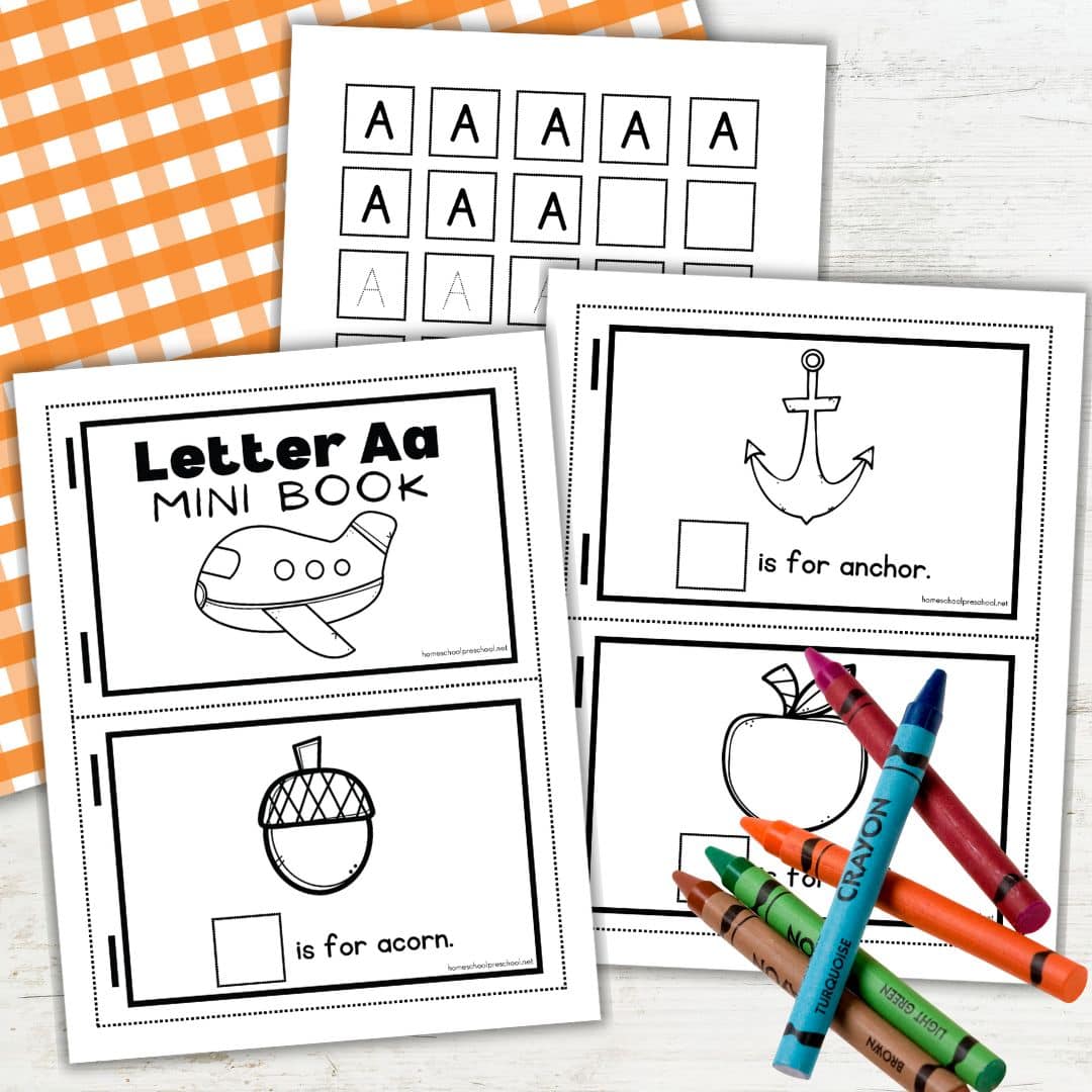 Letter A Mini Book Printable
