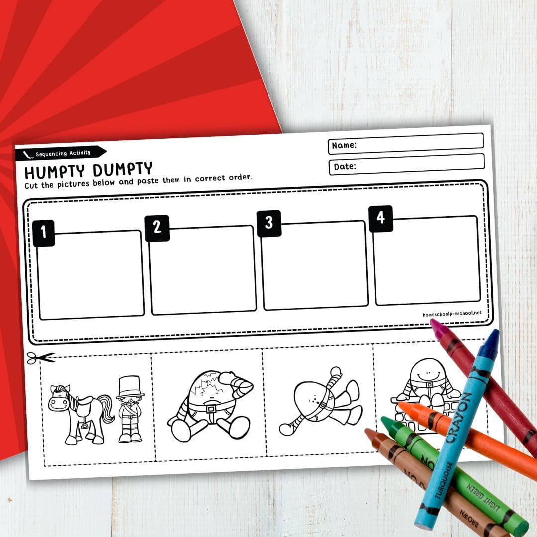 Free Printable Humpty Dumpty Sequence Worksheet