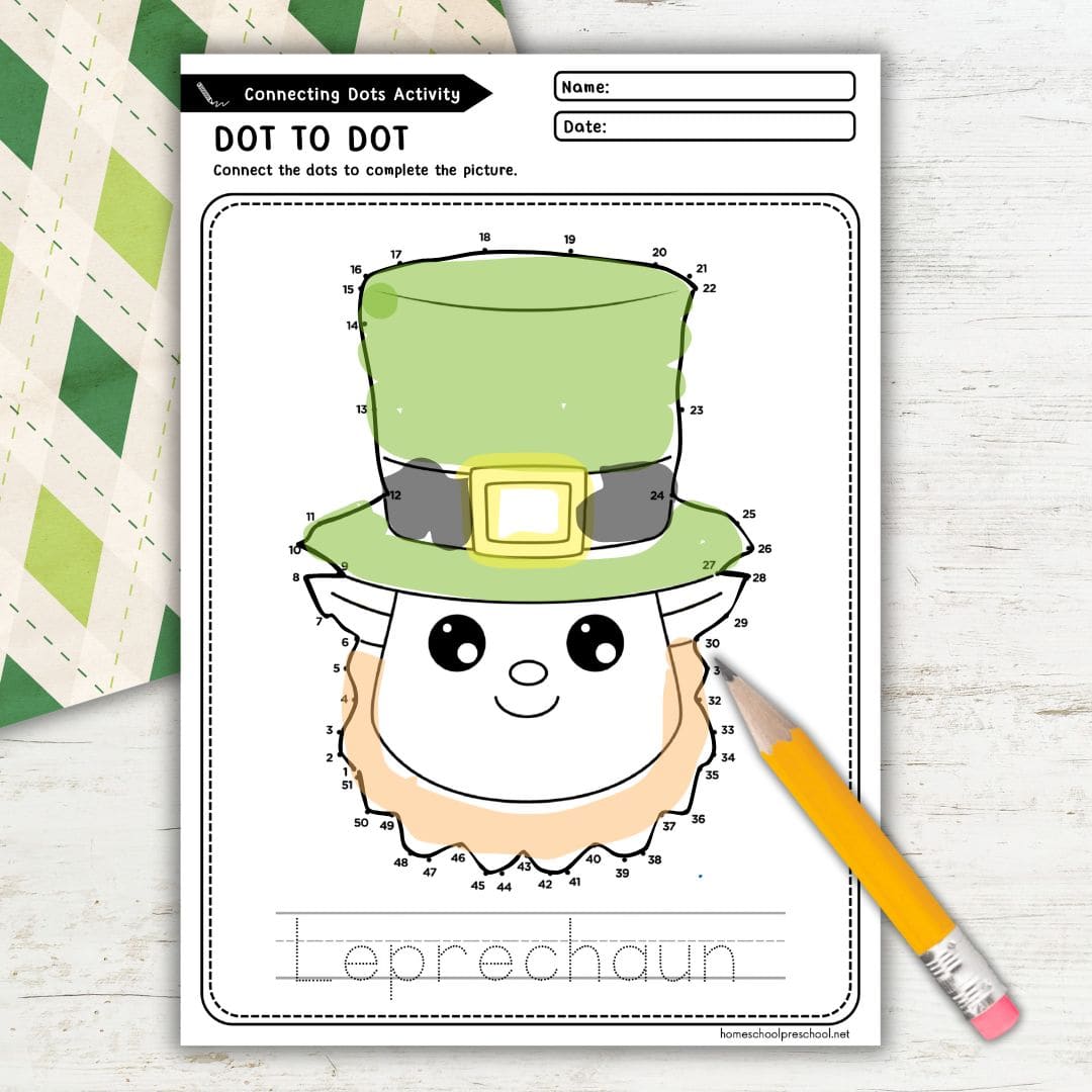 Leprechaun Dot to Dot