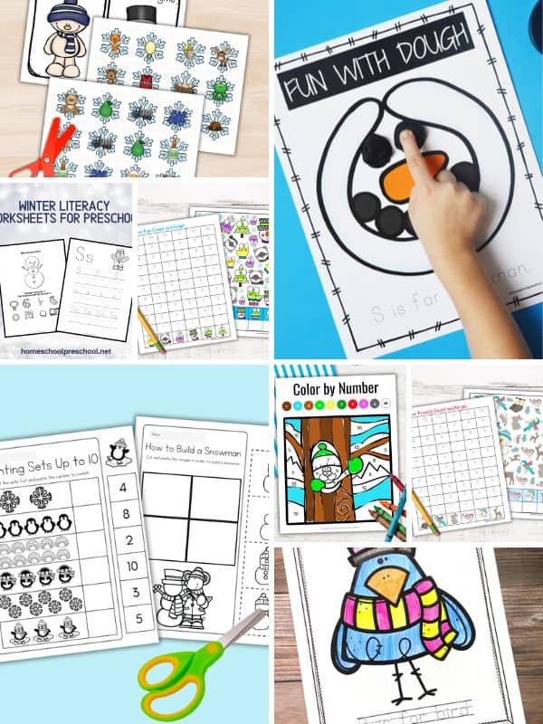 Free Winter Printables for Preschoolers
