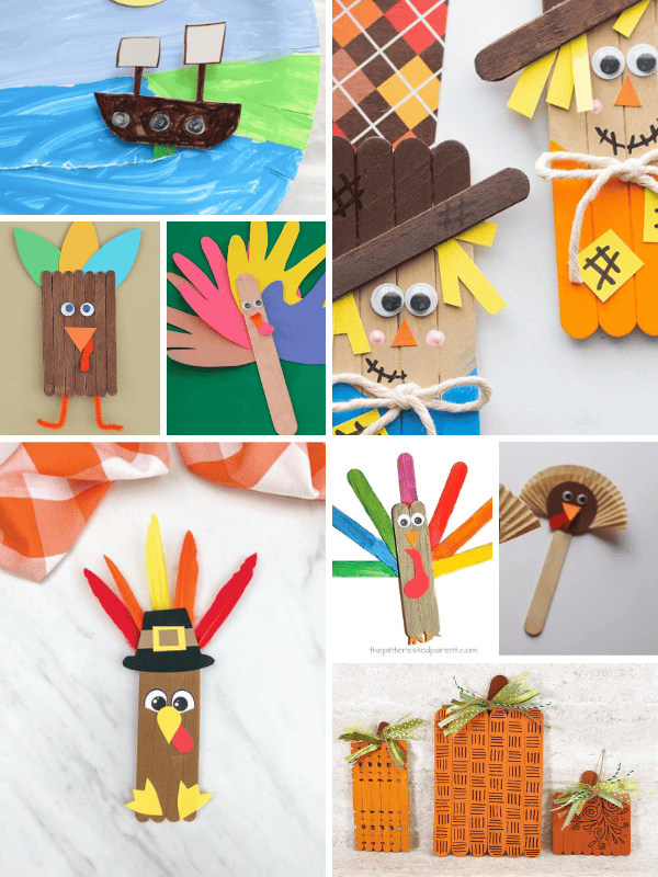 Popsicle Stick Thanksgiving Crafts