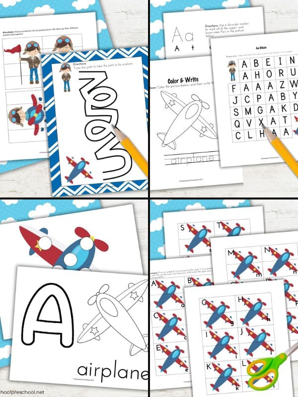 Printable Airplane Activities for Kids