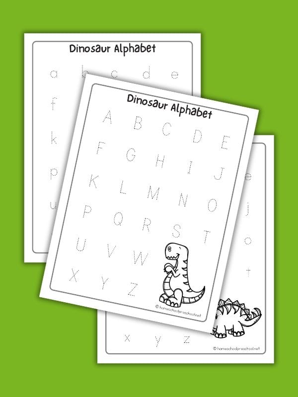 Dinosaur Alphabet Printables