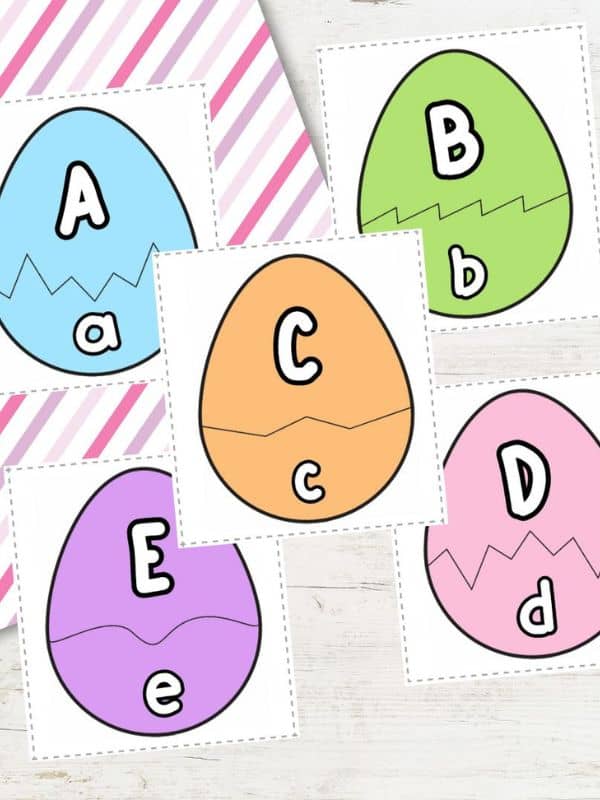 Easter Egg Letter Matching Printable
