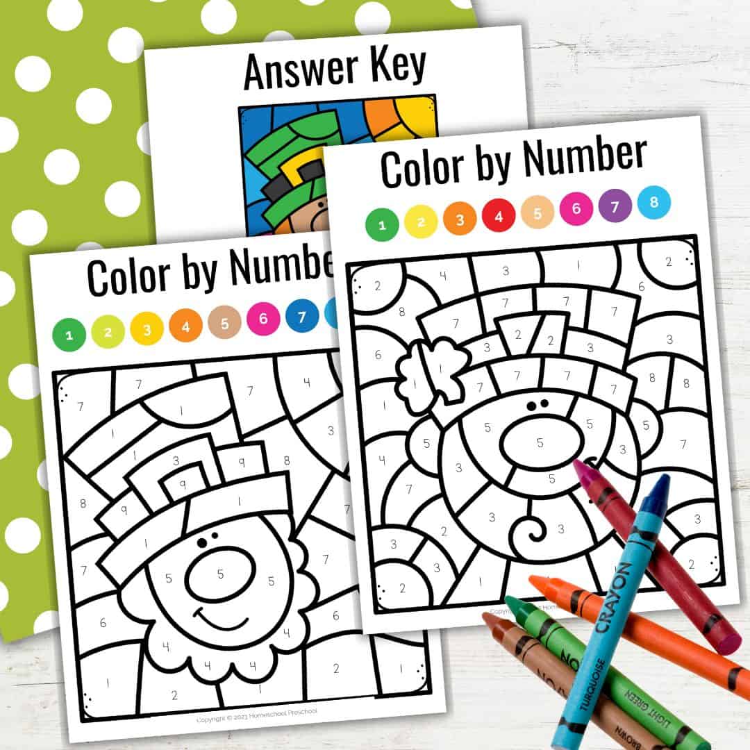 Color by Number Leprechaun