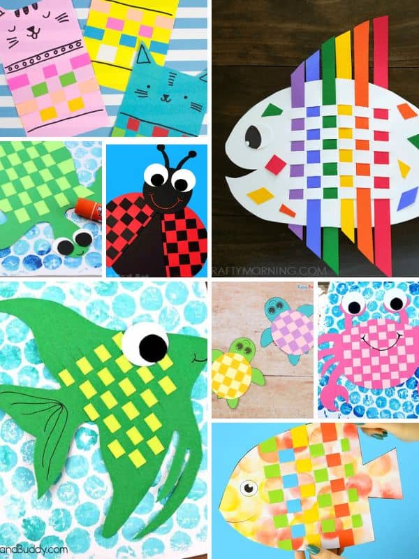 Paper Weaving Animals for Preschoolers