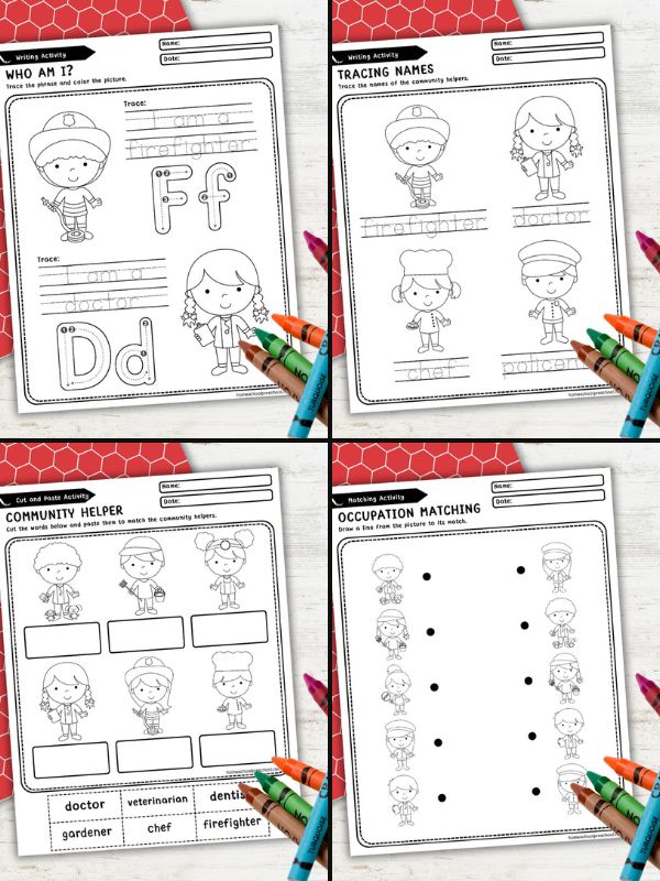 Community Helper Preschool Printables