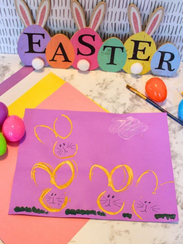 Toilet Paper Roll Easter Bunny Art