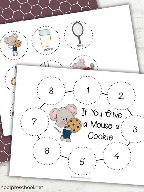 If You Give a Mouse a Cookie Sequencing Printables