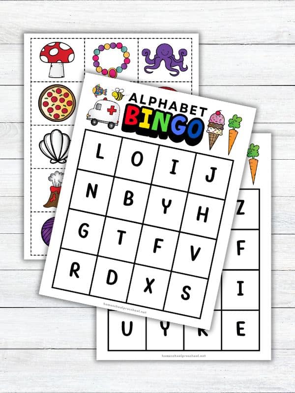 Alphabet Bingo with Pictures