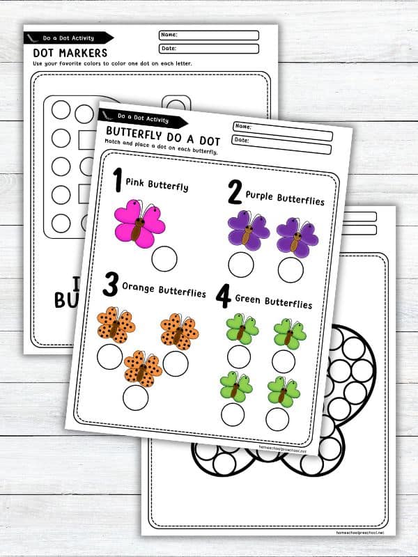 Butterfly Do a Dot Printable