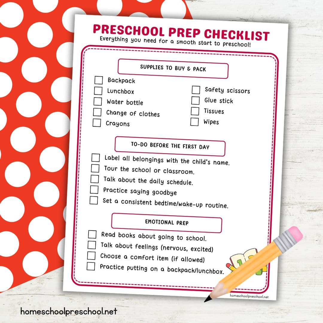 Back to School Preschool Checklist: Everything You Need for a Smooth Start