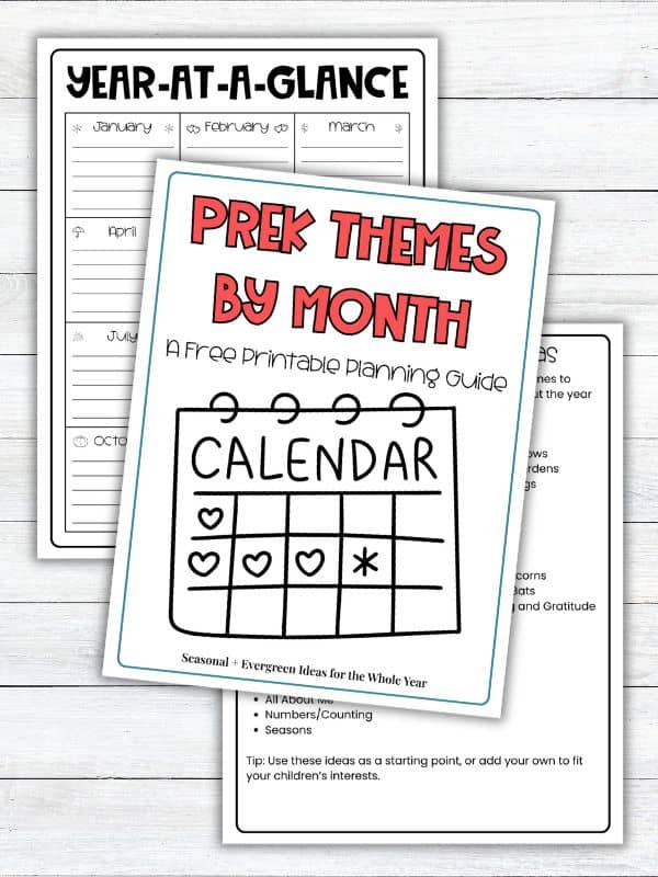Monthly Preschool Themes: A Year of Ideas