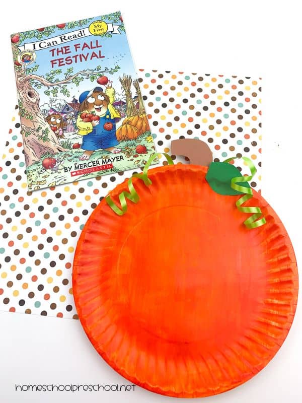 Pumpkin Paper Plate Craft