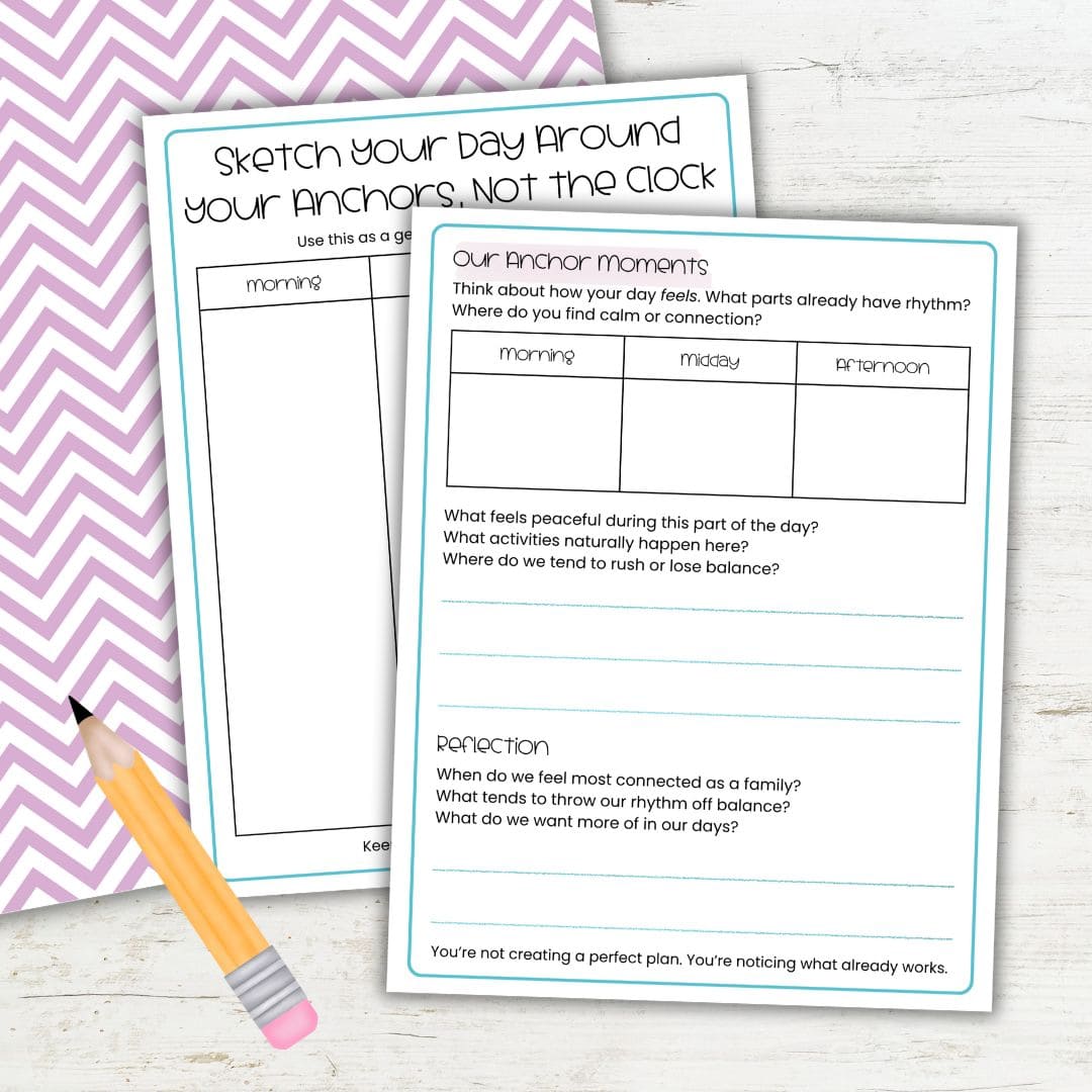 How to Create a Simple Preschool Homeschool Routine (That Feels Like a Rhythm, Not a Schedule)