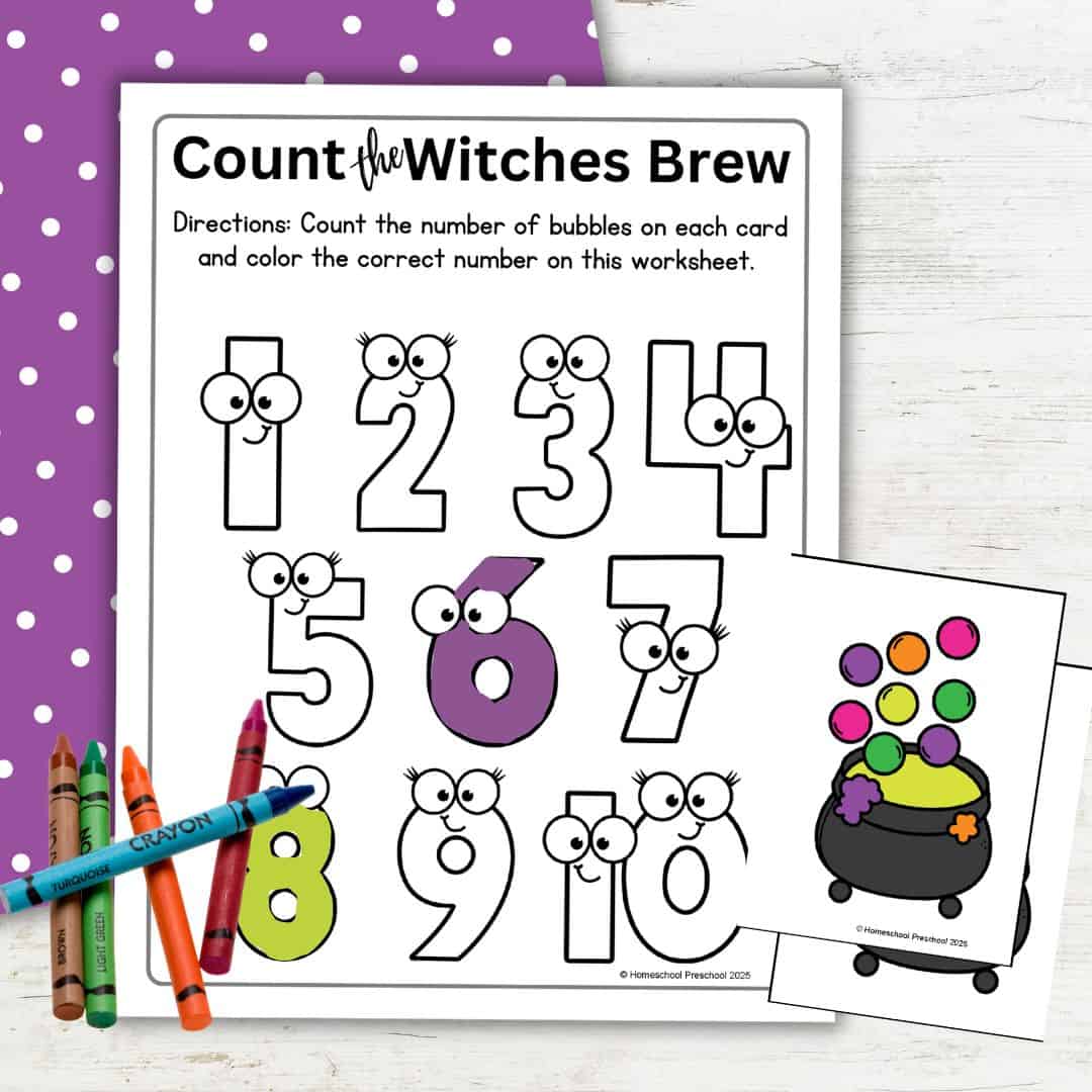 Witches Brew Counting Activity