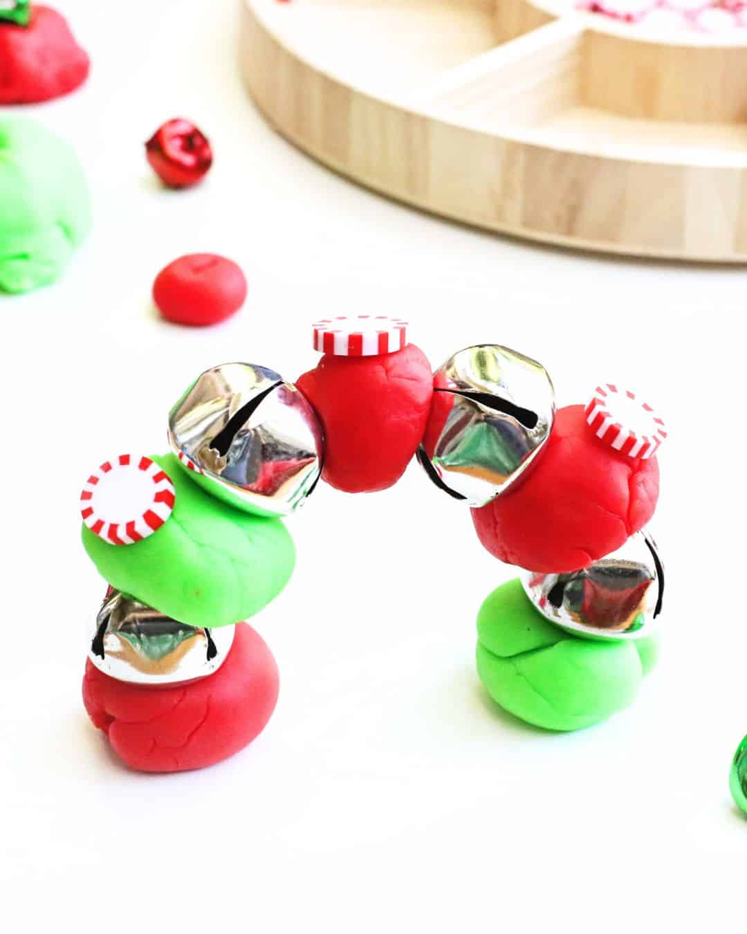 Jingle Bells Christmas Playdough Tray