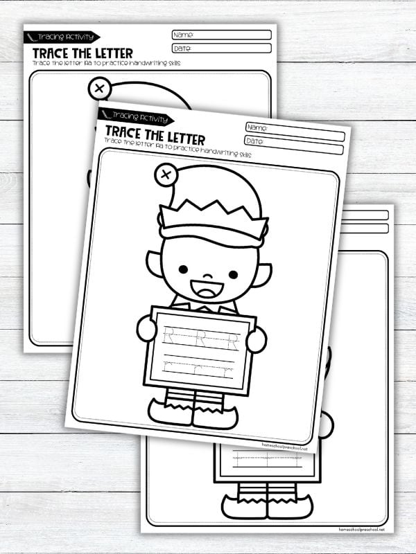 Christmas ABC Writing Practice