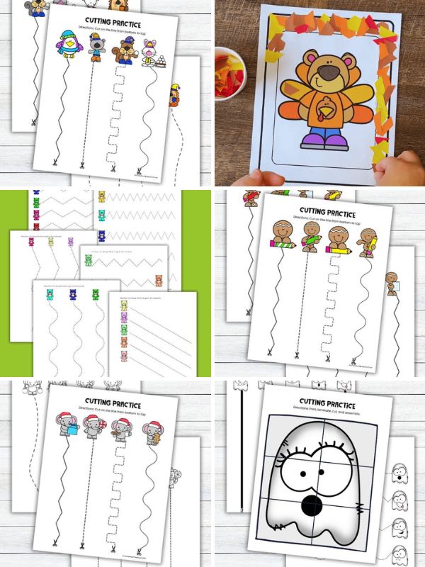 Preschool Cutting Pages
