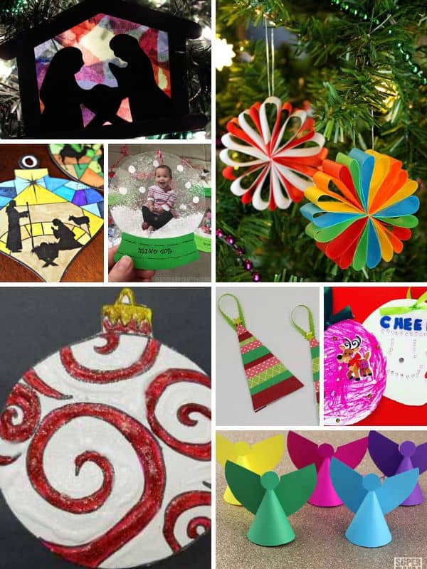 Paper Christmas Ornaments for Kids